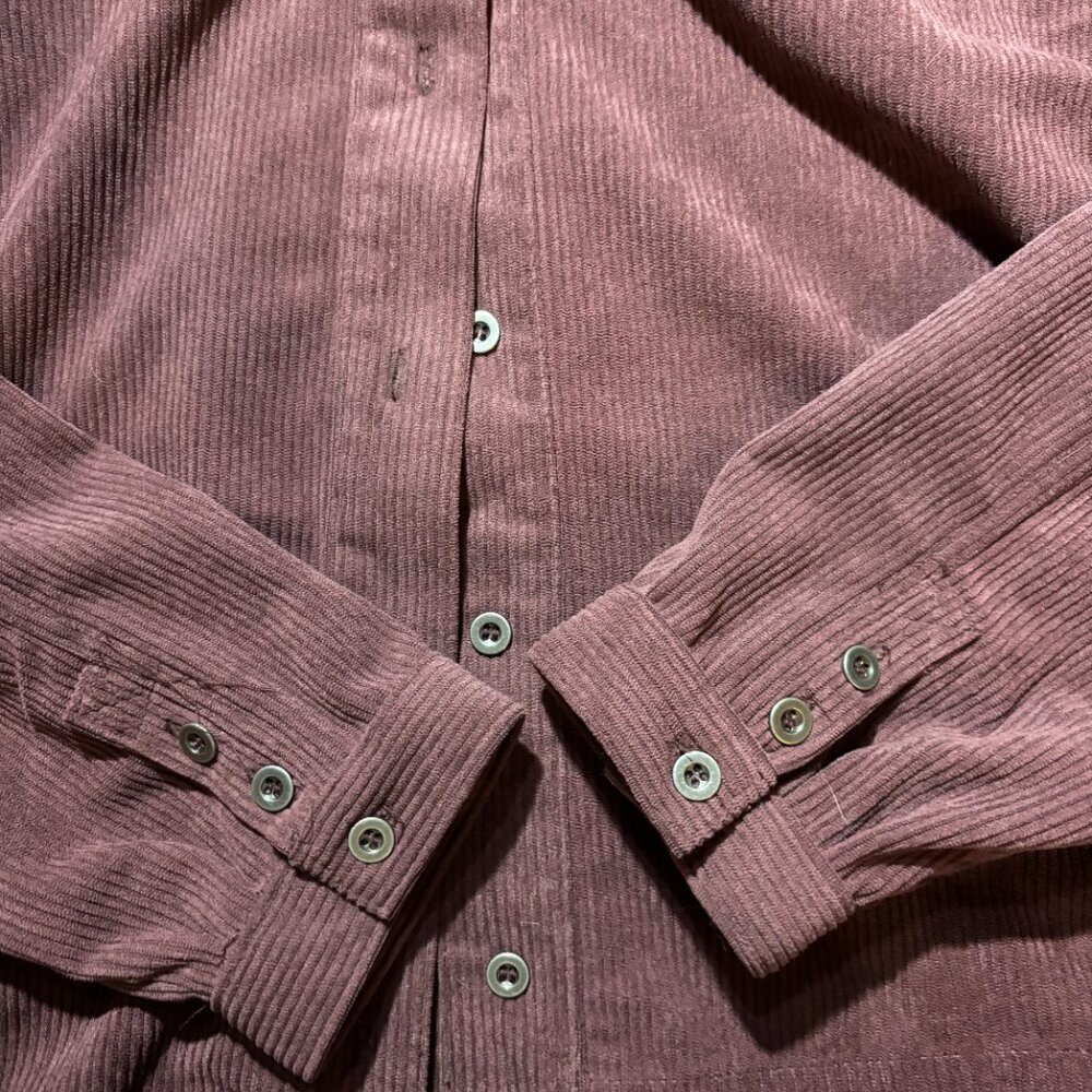 Thread & Supply Maroon Corduroy Shacket - Medium - Picture 2 of 5